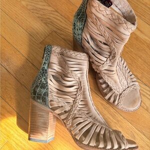 Freebird by Steven Bela Tan and Green Heeled Boot